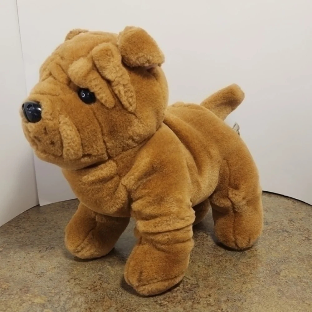 Dan Dee Collector’s Choice Plush‎ Dog Bulldog Brown Stuffed Wrinkles